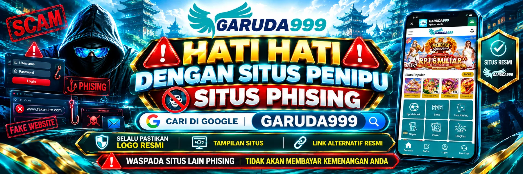 HATI HATI SITUS PALSU
